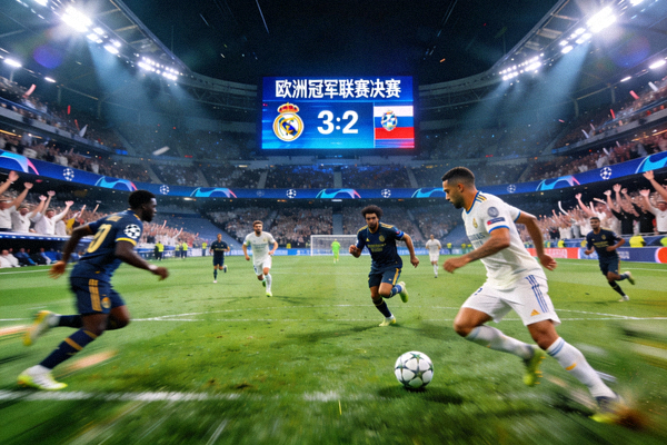 欧洲冠军联赛决赛直播画面 - 两支顶级球队在绿茵场上激烈对抗